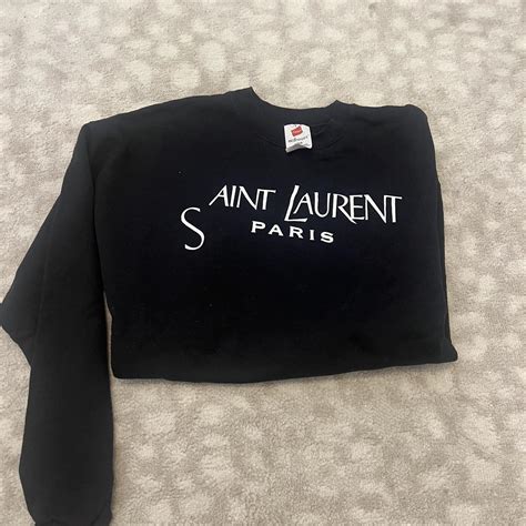 ysl crew neck|ysl knitted hoodie.